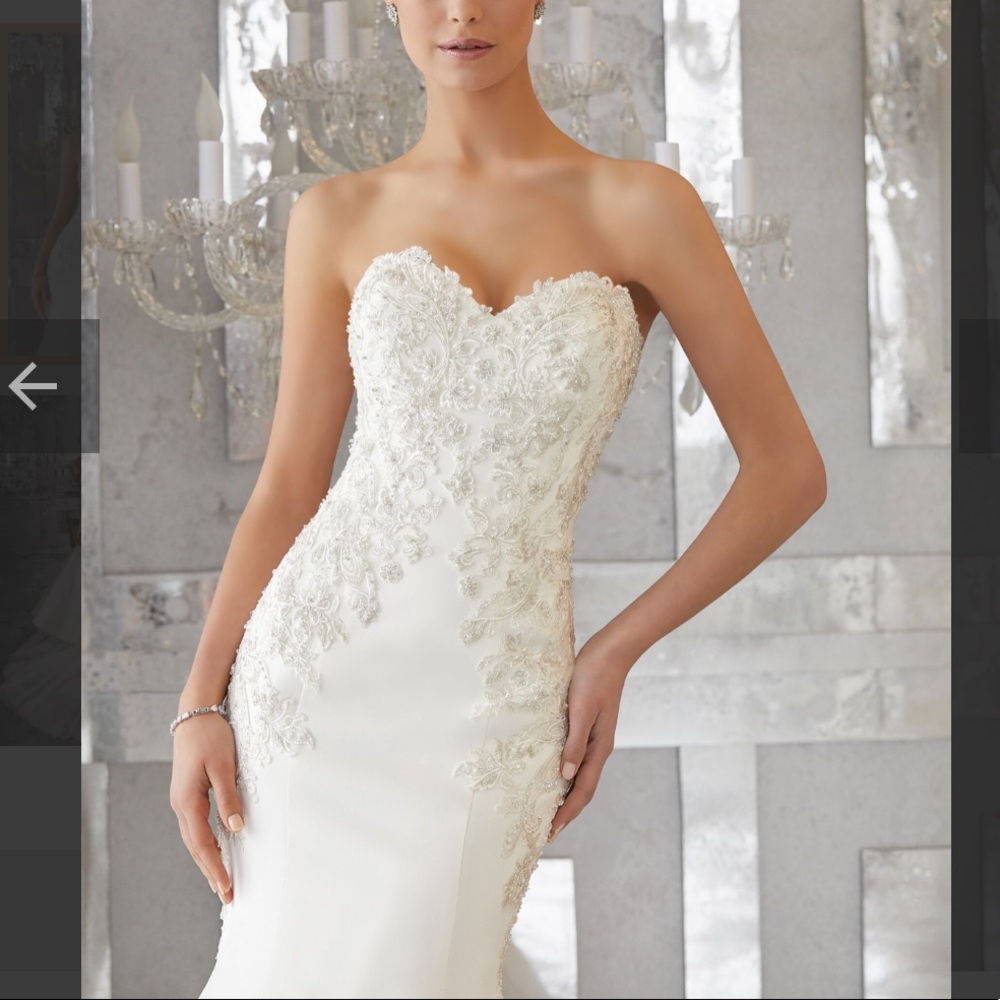 MORILEE Mori Lee BLU MADELINE GARDNER Maris Wedding Dress 6 - Picture 2 of 7